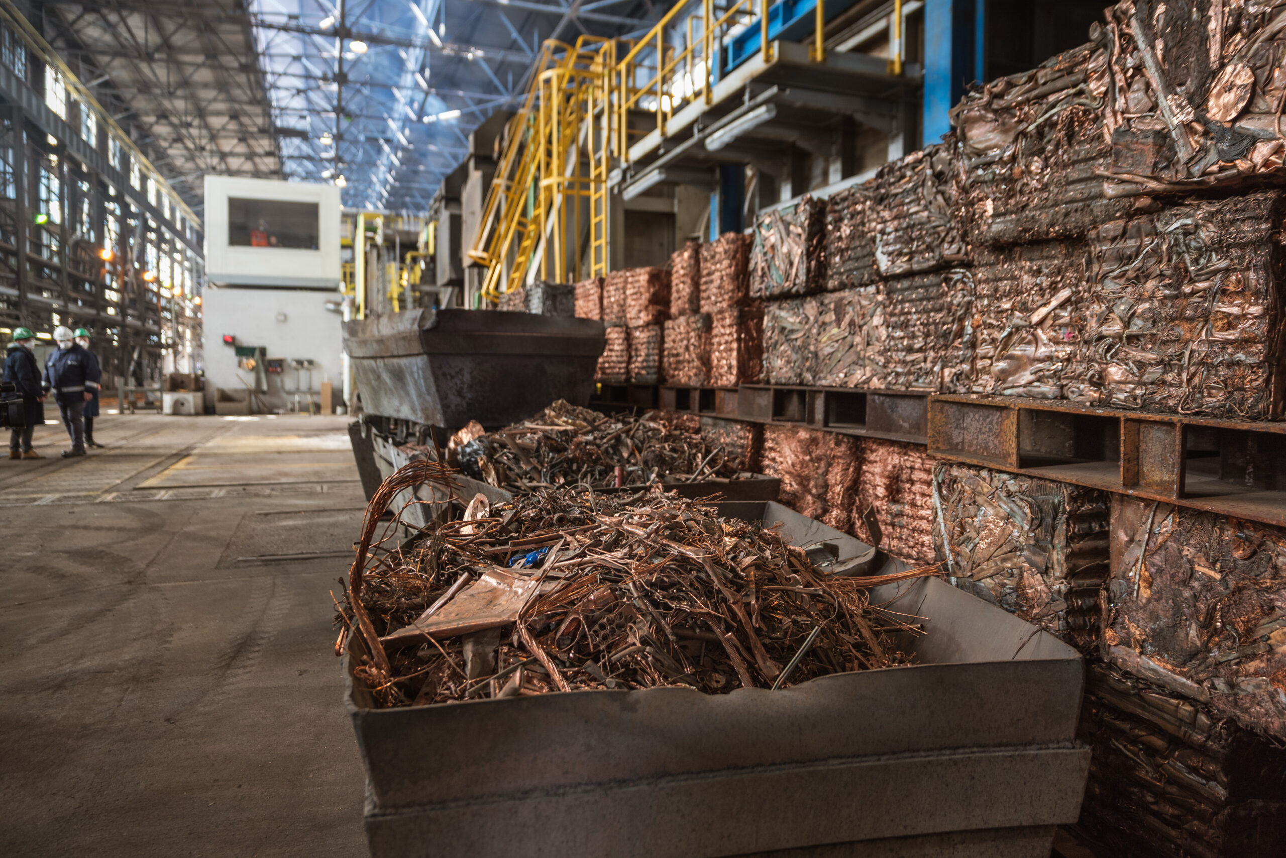 Copper,Scrap,Prepared,For,Recycling,At,The,Copper,Smelter